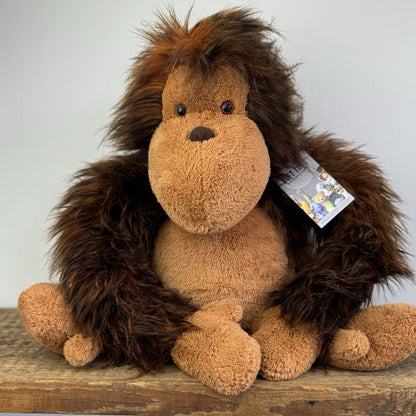 Jellycat Olaf The Orangutan Monkey Soft Plush Toy Very Large Big Retired 22"