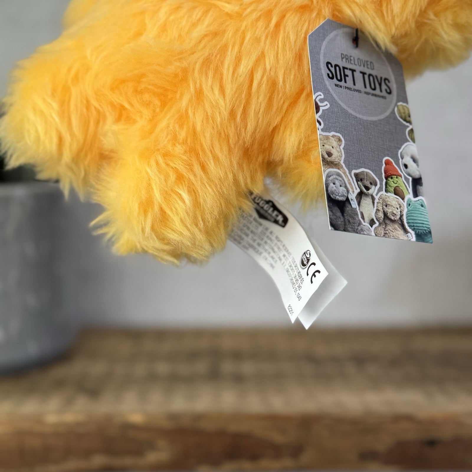 Fuggler Mr Buttons - Rare Yellow Fluffy Funny Ugly Monster Retired Teeth Monster