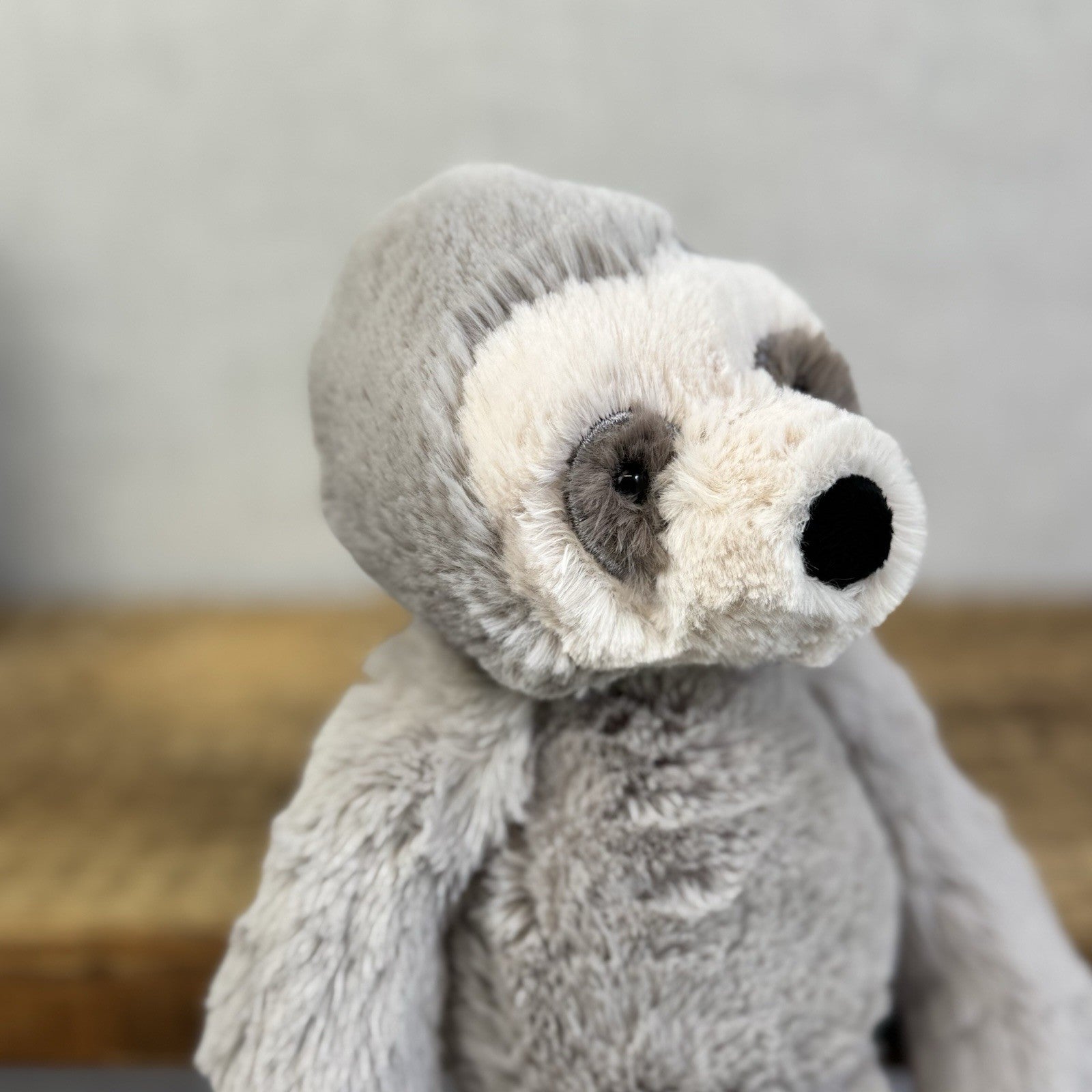 Jellycat Small Bailey Sloth - Small Grey Sloth Snugglet Rare Retired With Tags