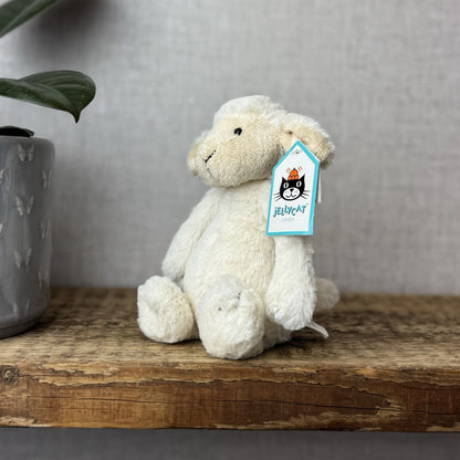 Jellycat Small Bashful Lamb Soft  Plush - Small Bashful Lamb Old Style Old Tags