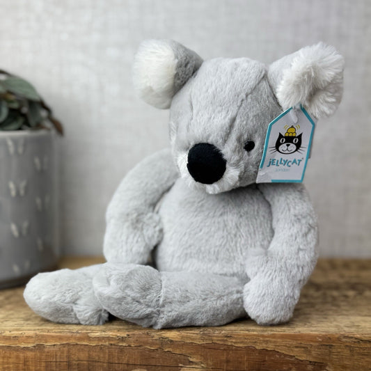 Jellycat Benji Koala Small - Retired Soft Grey Beanie Koala Snugglet 11”