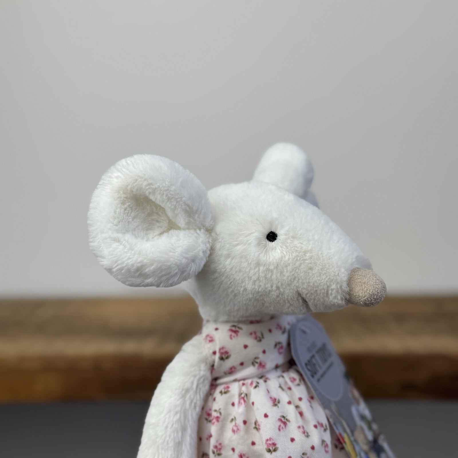 Jellycat Mouya Mouse - Little White Company Collab Mouse In Dress 9"