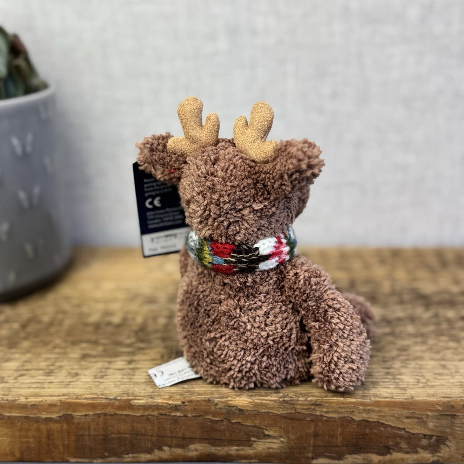 John Lewis Christmas Mini Cozy Reindeer - Knitted Jumper (Jellycat Collab)
