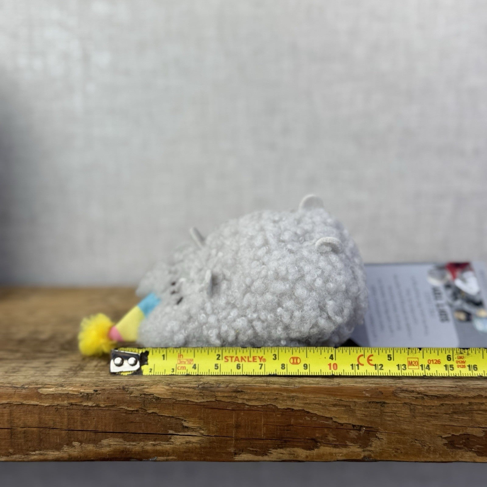 Gund Pusheen Cat - Stormy Birthday Cake - Mini Fluffy Cat In Party Hat Soft 4"
