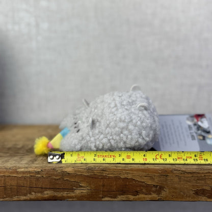 Gund Pusheen Cat - Stormy Birthday Cake - Mini Fluffy Cat In Party Hat Soft 4"