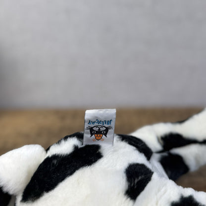 Jellycat Medium Squidgy Black & White Cow - Beanie Cow Vintage Rare With Tags