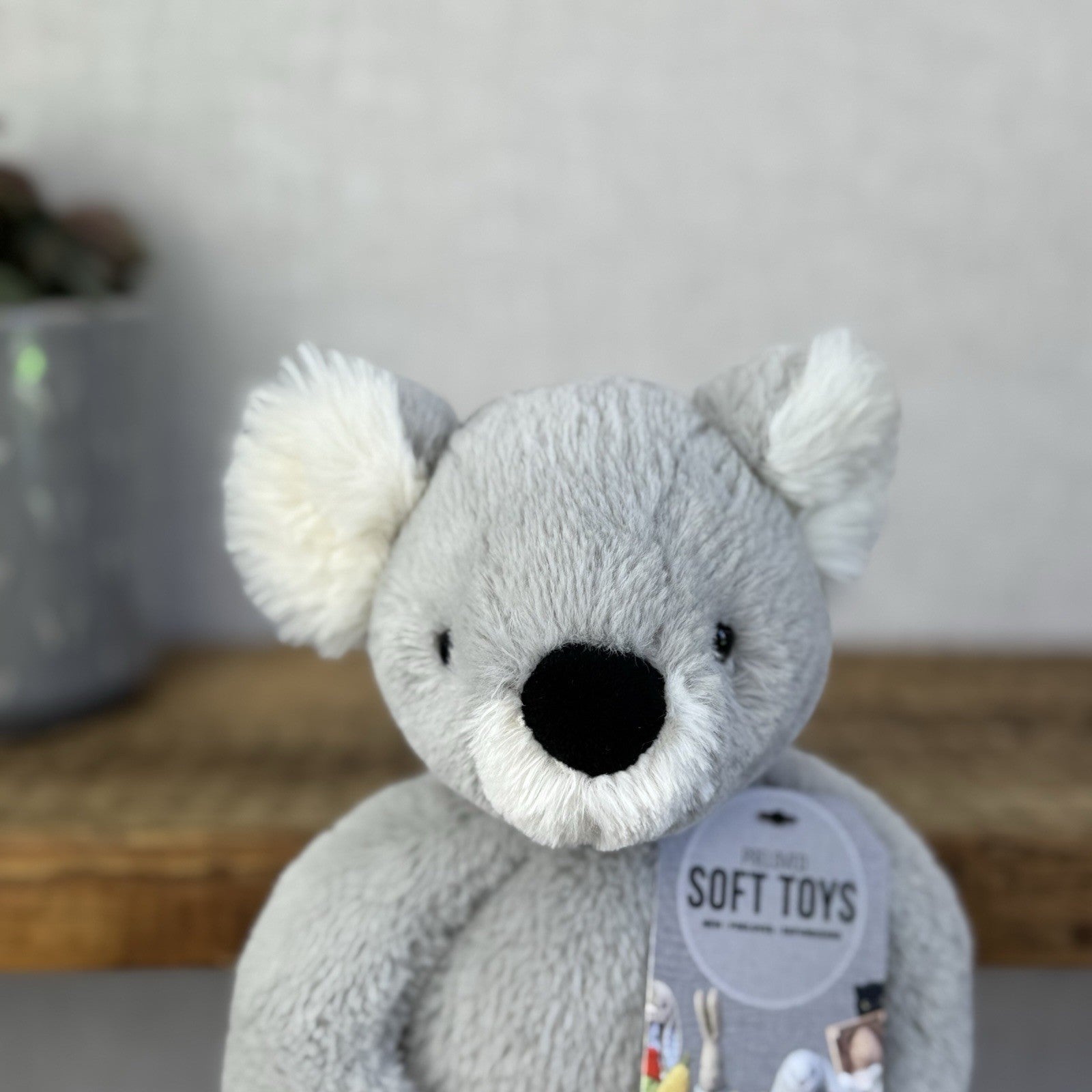 Jellycat Benji Koala Small - Retired Soft Grey Beanie Koala Snugglet 11”