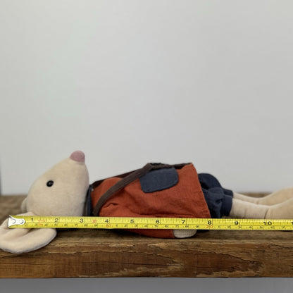 Jellycat Pedlar Mouse - Jellycat Mouse With Clothes & Bag Retired Rare 12"