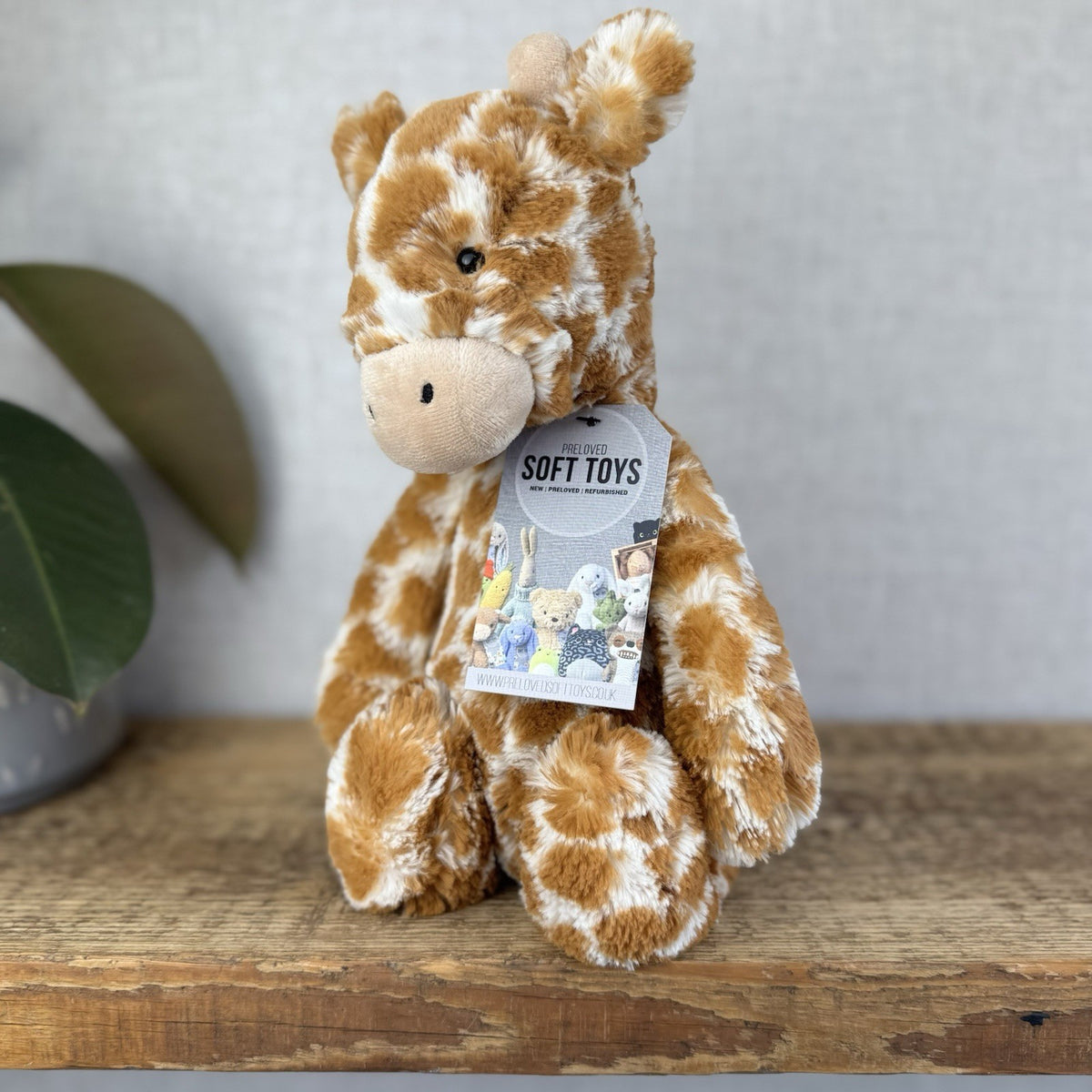 Jellycat Medium Bashful Giraffe - Medium Beanie Giraffe Soft Toy Beanie 12" NWOT
