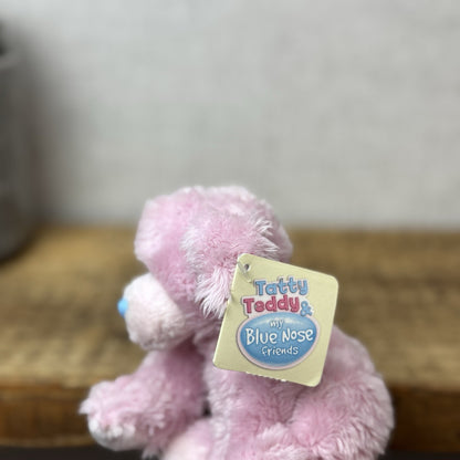 Blue Nose Friends - Tatty Puppy - Pink Fluffy Puppy Retired New With Tags 5"