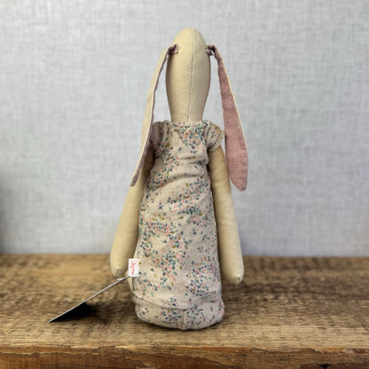 Maileg Medium Bunny 2016 - ID 16-3200-00 - Floral Set Rabbit Retired - 18”/51cm