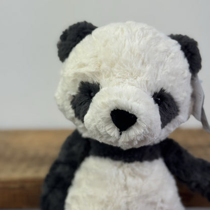 Jellycat Tuffet Panda - Panda Textured Beanie Plush Wild Animal Retired With Tag