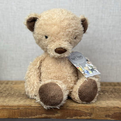 Jellycat Medium Vintage Bear - Vintage Light Brown Bear Beanie 12” Rare (#2)