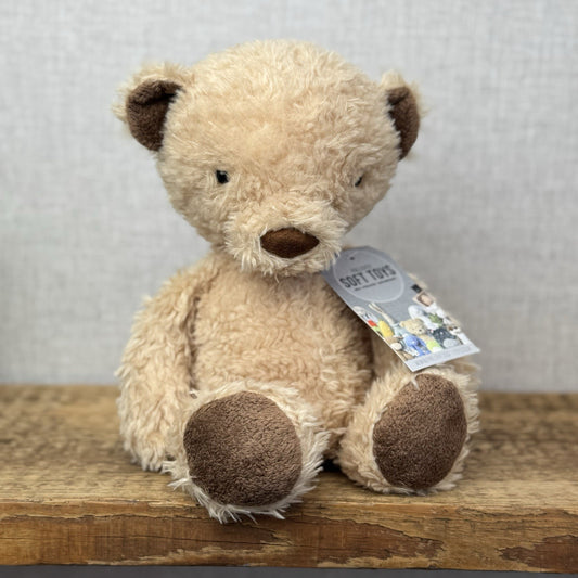Jellycat Medium Vintage Bear - Vintage Light Brown Bear Beanie 12” Rare (#2)