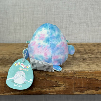 Squishmallow Micromallow Tobias Seal - Tie-dye Micromallow With Tags Mini Plush 