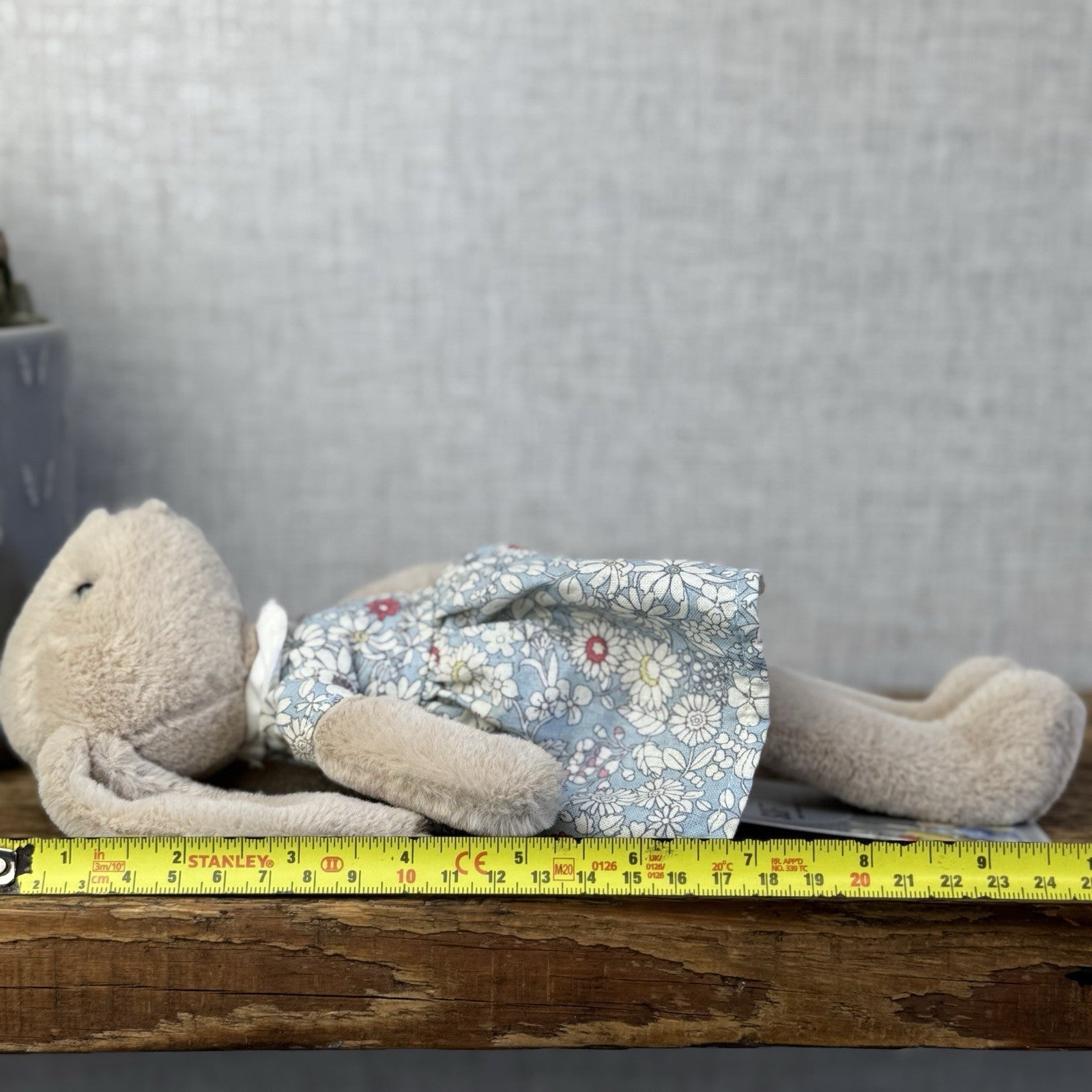 Jellycat Floral Lottie Bunny - Lottie Bunny In Floral Dress Retired- Small 10"