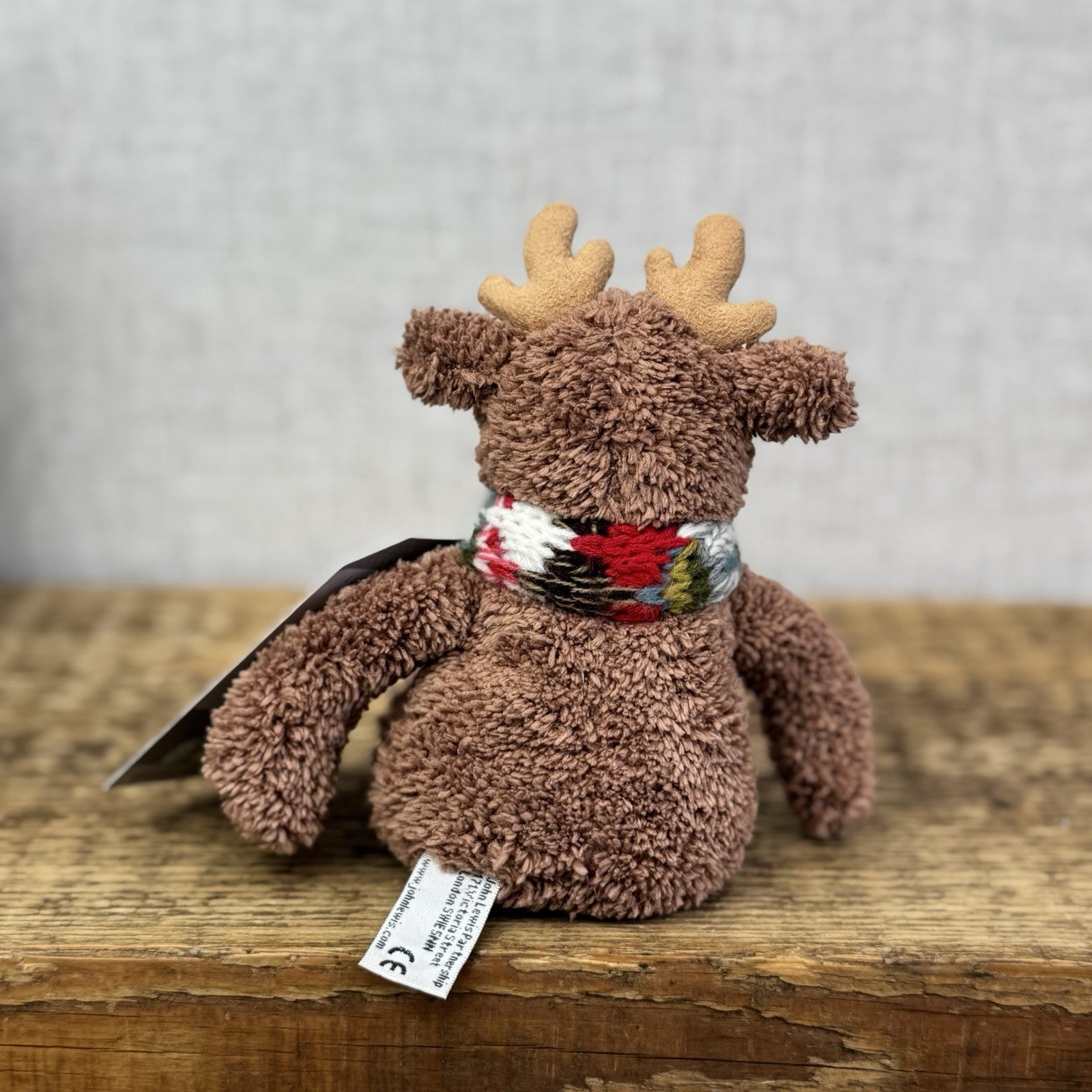 John Lewis Christmas Mini Cozy Reindeer - Knitted Jumper (Jellycat Collab)