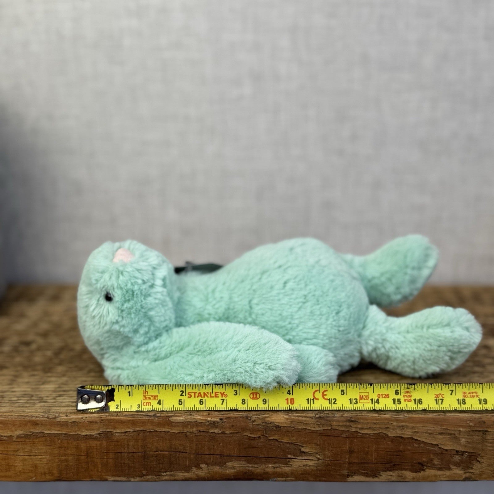 Jellycat Small Bashful Mint Bunny - Green Small Bashful Rabbit Retired 8" (#2)