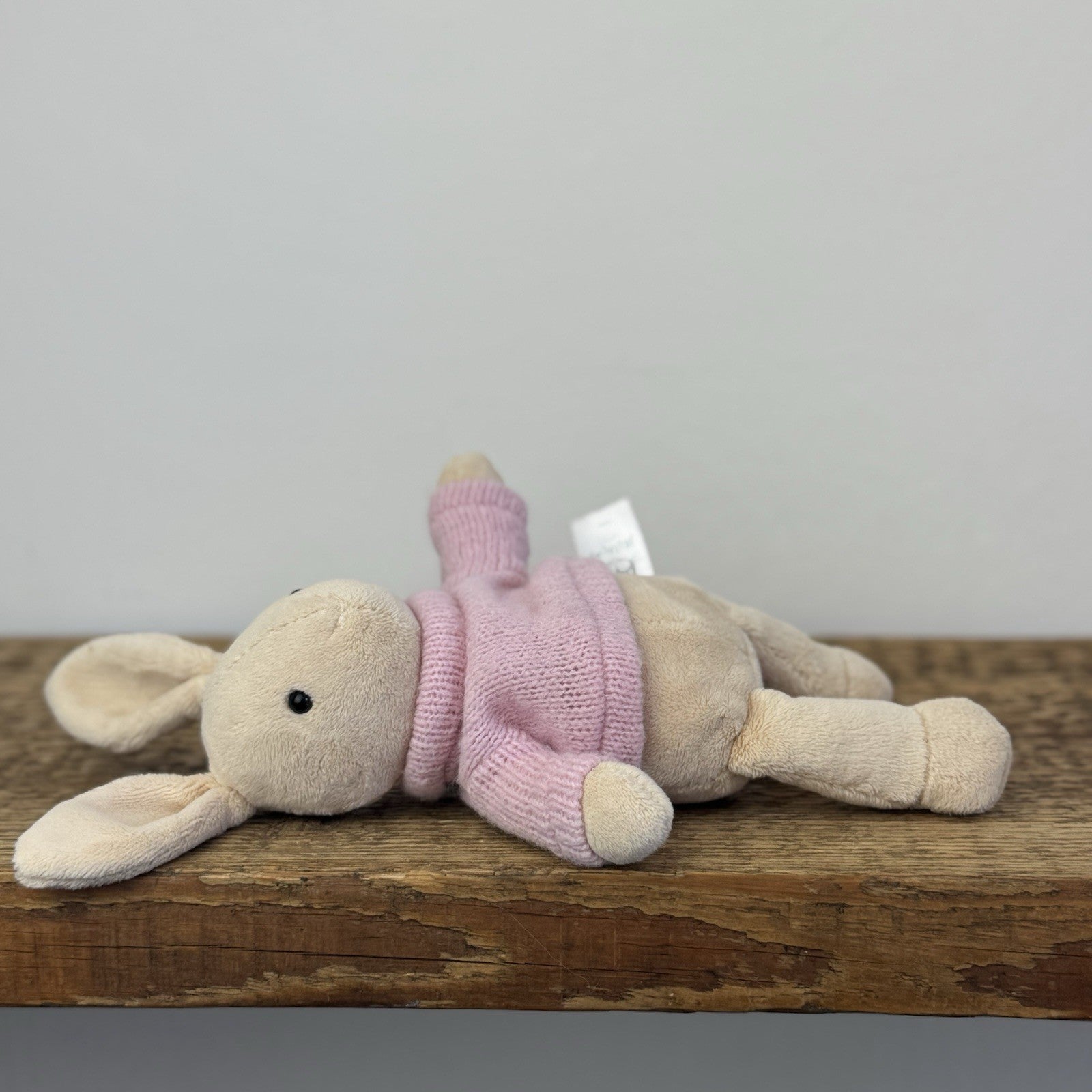 Jellycat Toastie Bunny - Small Bunny In Pink Jumper (Partial Fabric Tag)