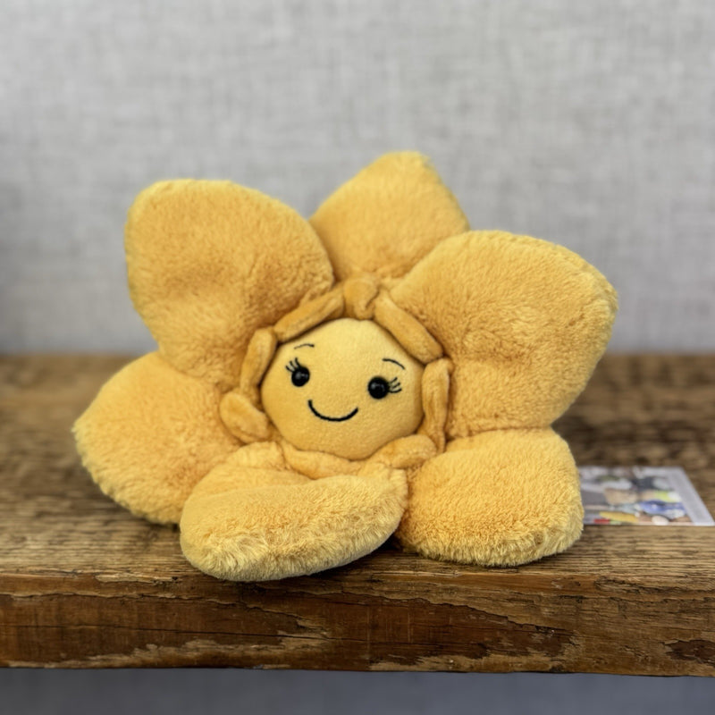 Jellycat Fluery Yellow Daffodil Small - Jellycat Daffodil - Small Flower Plush 