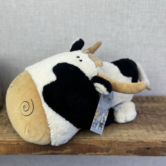 Jellycat Scallywag Cow - Large Head Cow Soft Toy Vintage Retired Quirky 10"