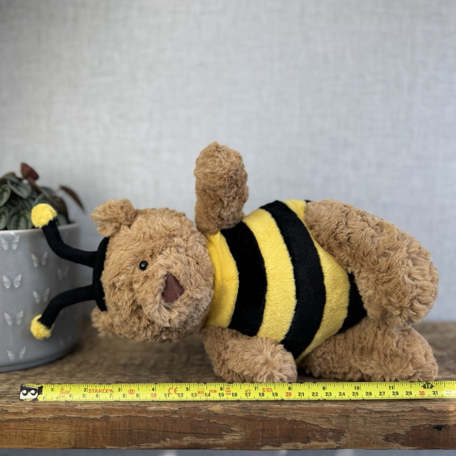 Bumblebee Bartholemew Bear Jellycat - New With Tags Bee Bear Soft Toy NWT 12"