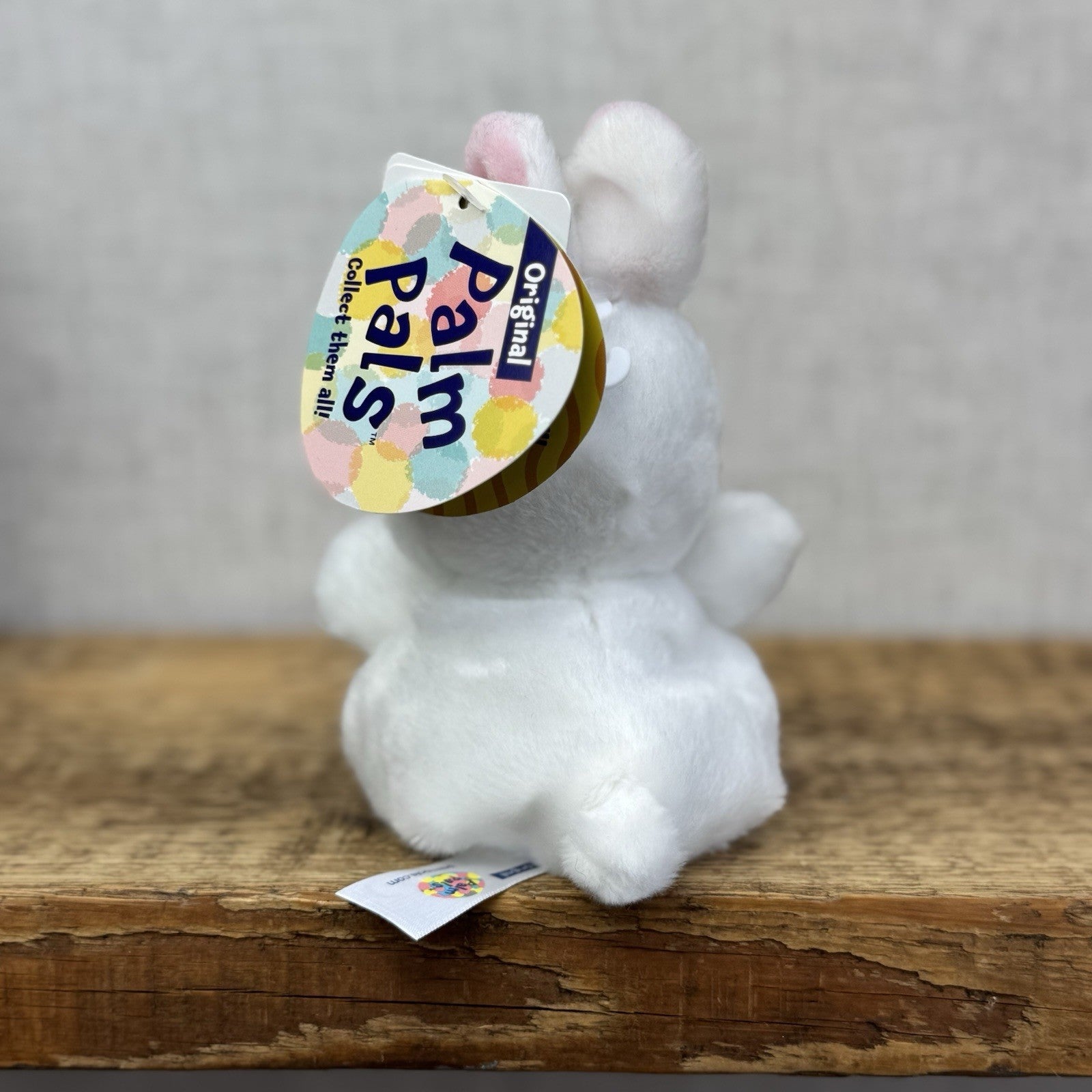 Aurora Cottontail Bunny - All White Rabbit New - Palm Pals Mini Beanbag Plush