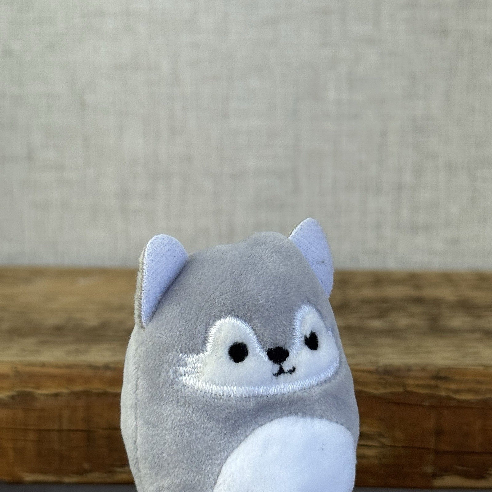 Squishmallow Squishville -Willy Wolf Small Grey Wolf Rare (Multi Buy Discount)