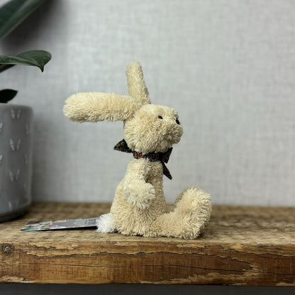 Jellycat Lost & Found Friends - Rufus Rabbit - Tiny Rabbit With Bow Rare 7"