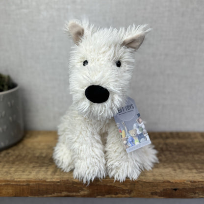 Jellycat Munro - Munro White Westie Scottie Dog Soft Toy Beanie Retired 12” (#2)