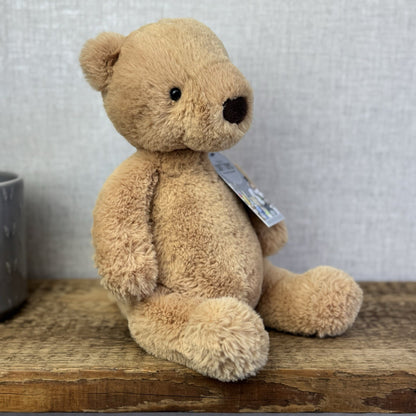 Jellycat Medium Puffles Bear - Soft Light Beige Super Soft Bear Retired 12" (#2)