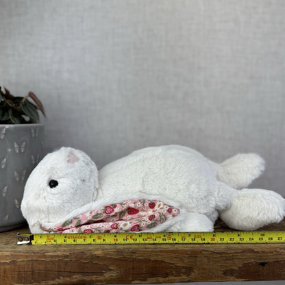Jellycat Medium Bashful Blossom Cream Bunny Berry - Cream Bunny Pink Ears NWT 