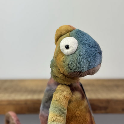 Jellycat Colin Chameleon - Jellycat Multicoloured Lizard Soft Toy - Medium 12"