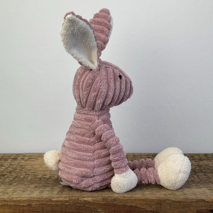 Jellycat Pink Cordy Roy Baby Bunny - Small Pink Beanie Corduroy Bunny Rabbit 12"