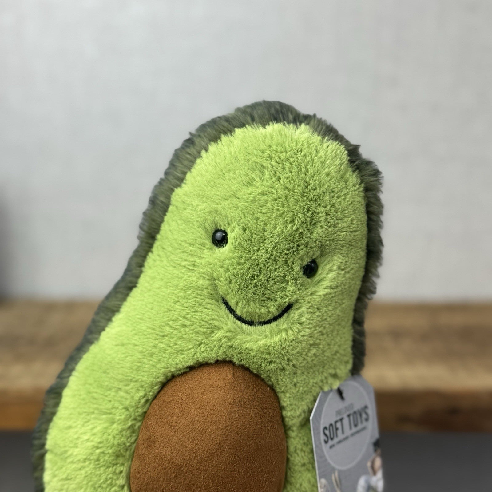 Jellycat Amuseable Avocado Medium - Soft Toy Food Play Green Fluffy Avocado 12”