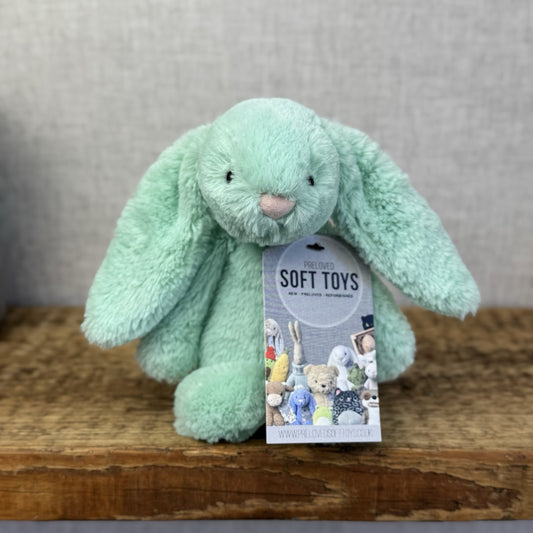 Jellycat Small Bashful Mint Bunny - Green Small Bashful Rabbit Retired 8" (#2)