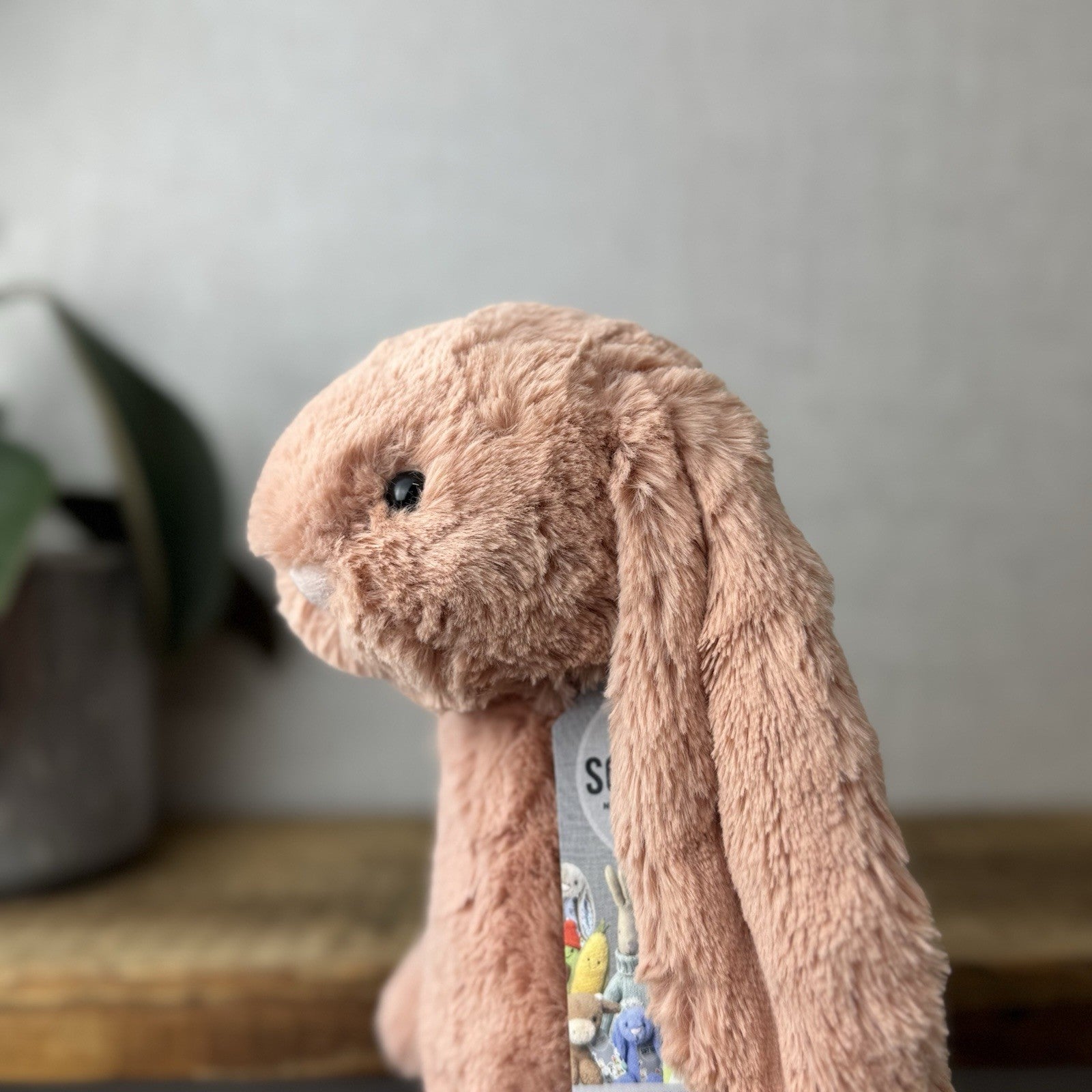 Jellycat Medium Bashful Apricot Bunny - Peach Pale Pink Bashful Jellycat 12”
