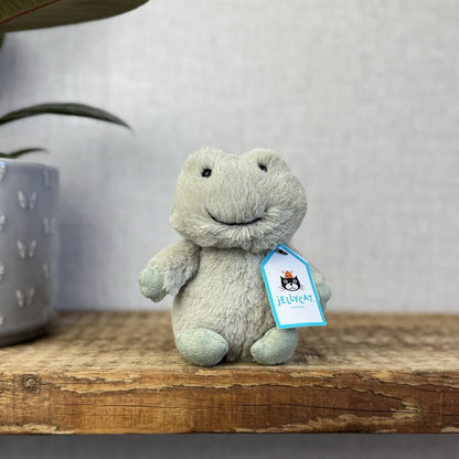 Jellycat Nippit Frog - New With Tags - Small Pale Green Standing Frog Beanie 5”