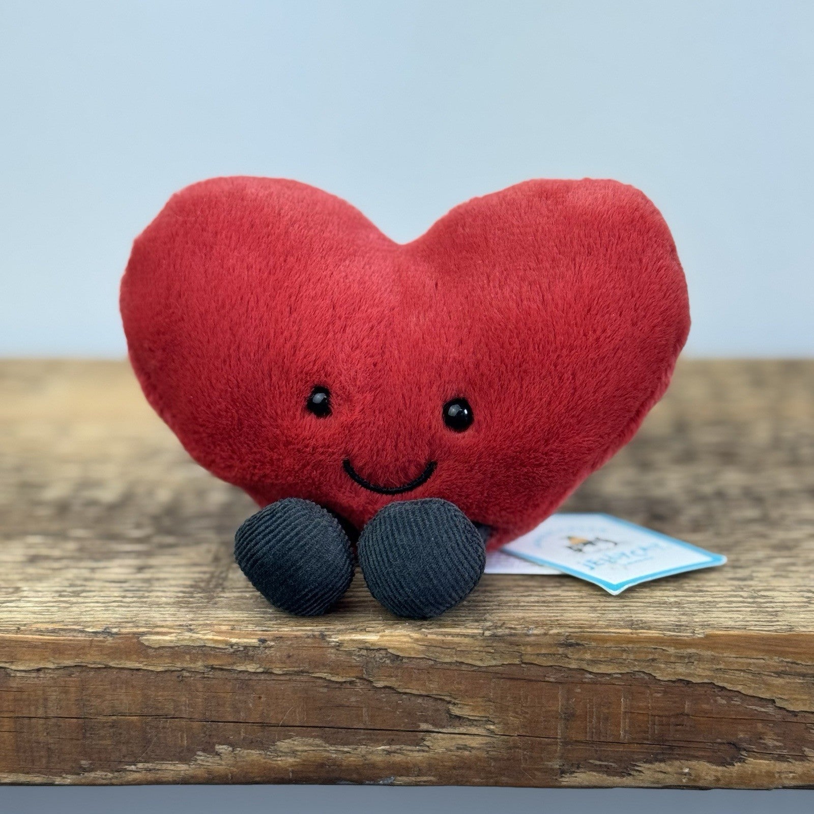 Jellycat Amuseable Red Heart Small Beanie Heart Soft Toy  - New With Tags