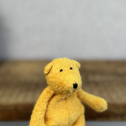 Jellycat Baby Bunglie Bear - Tiny Vintage Beanbag Bear Rare, Retired 5"