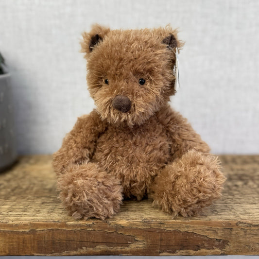 Jellycat Medium Cinnamon Bear - Brown Fuzzy Bear Beanie Retired Rare With Tags