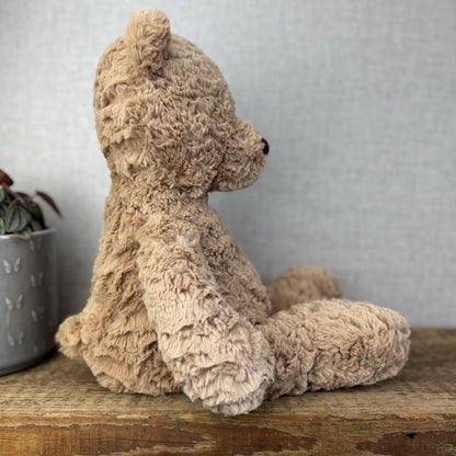 Jellycat Medium Bumbly Bear - Big Brown Retired Bear Soft Toy Beanie 18”