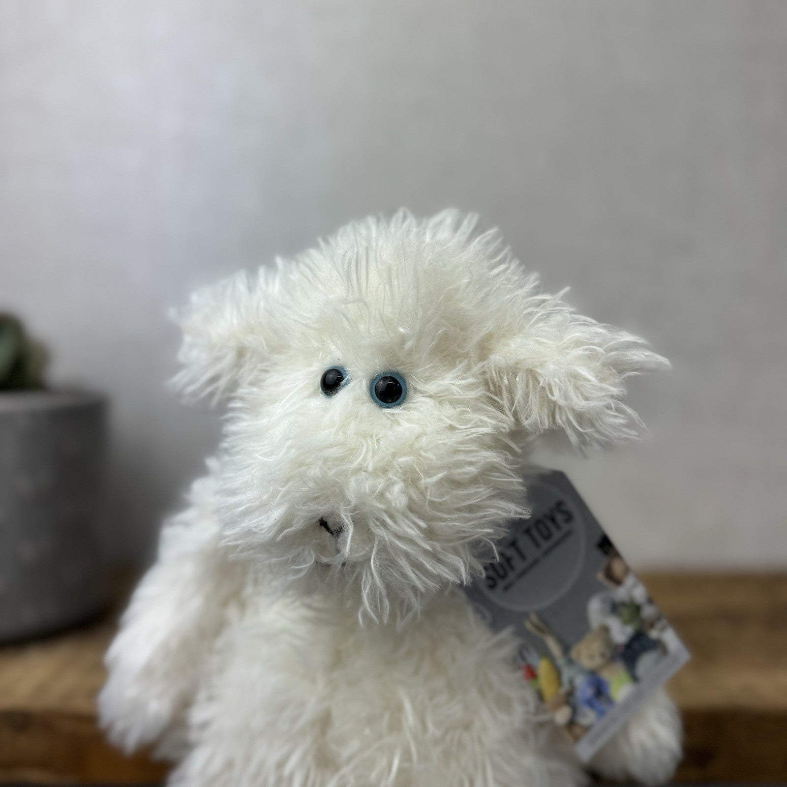 Jellycat Small Muffin Lamb - Fluffy Sheep Blue Eyes NWOT Rare Cute 12"