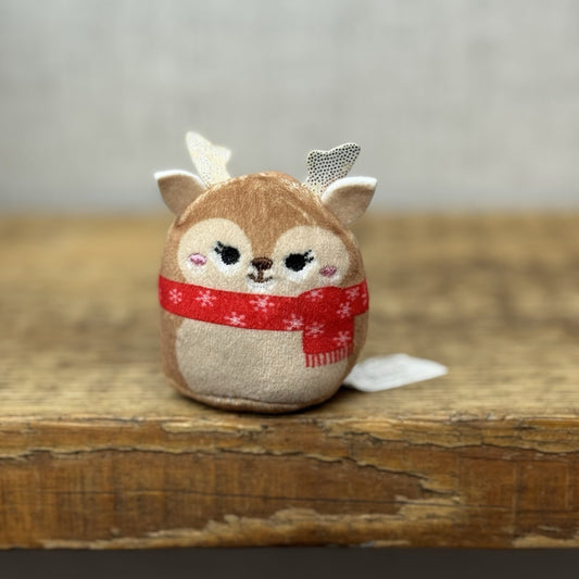 Squishmallow Squishville - Darla Christmas Reindeer Mini Reindeer Soft Toy