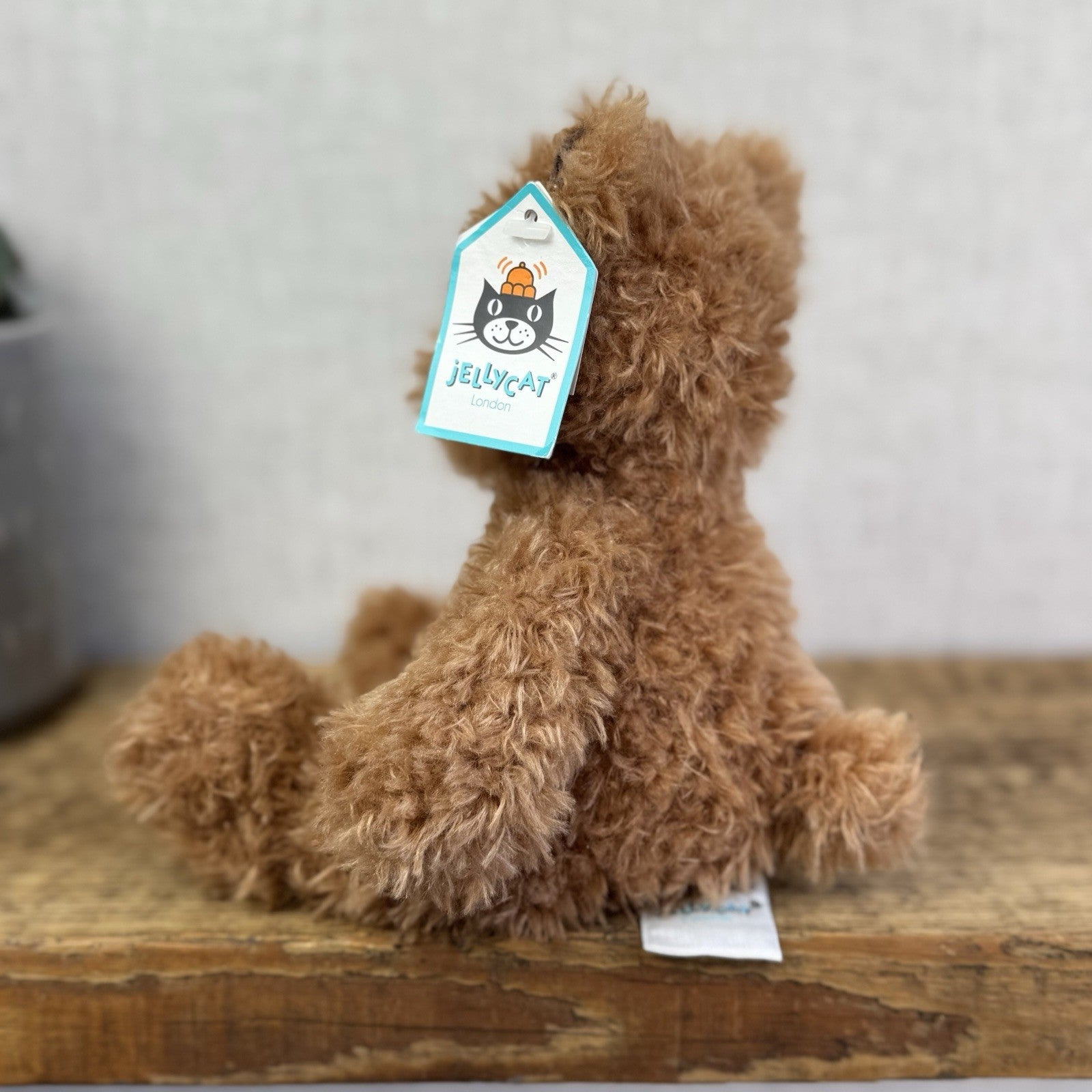 Jellycat Medium Cinnamon Bear - Brown Fuzzy Bear Beanie Retired Rare With Tags