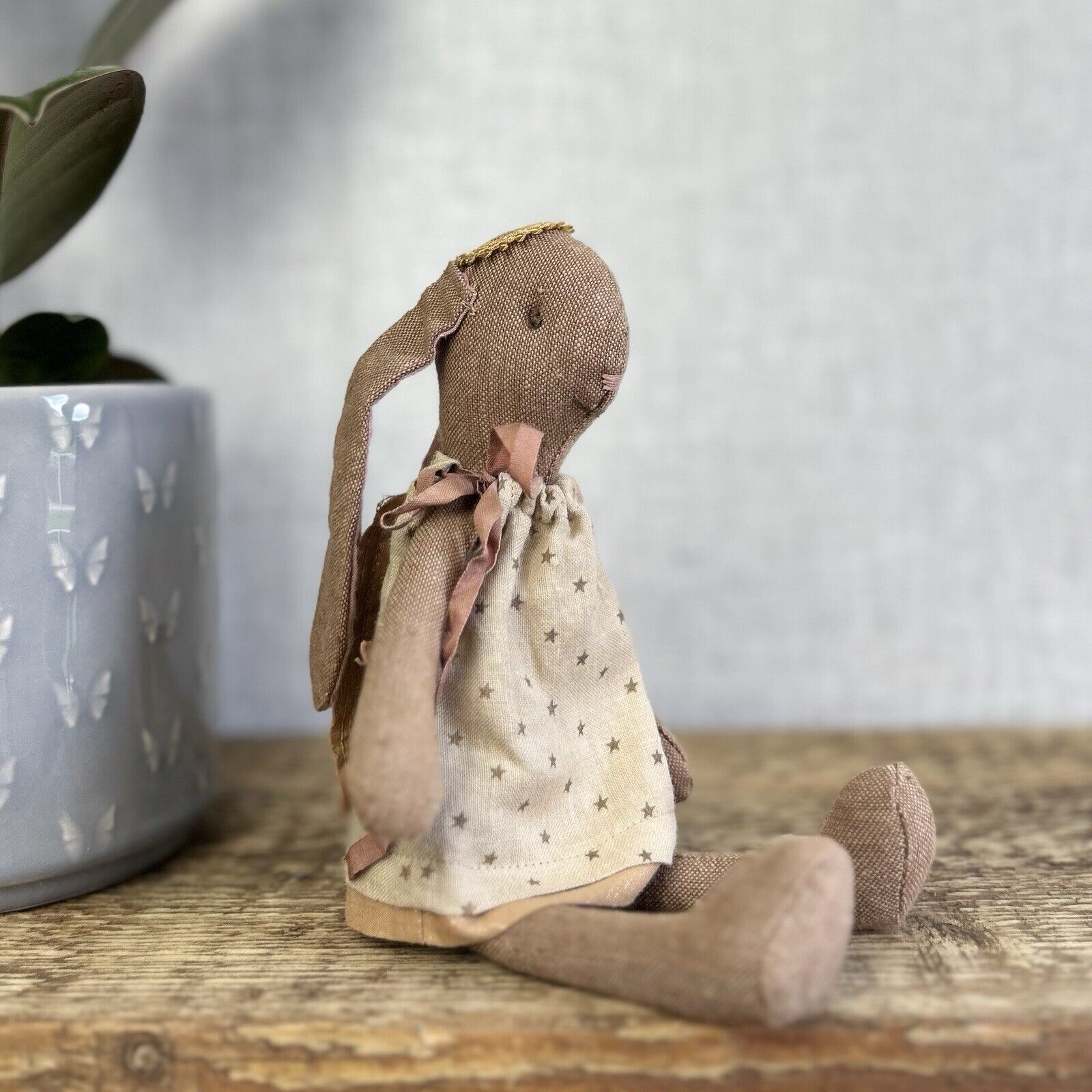 Maileg Mini Bunny Angel Gabriella - Retired 2013 - Brown Angel Bunny