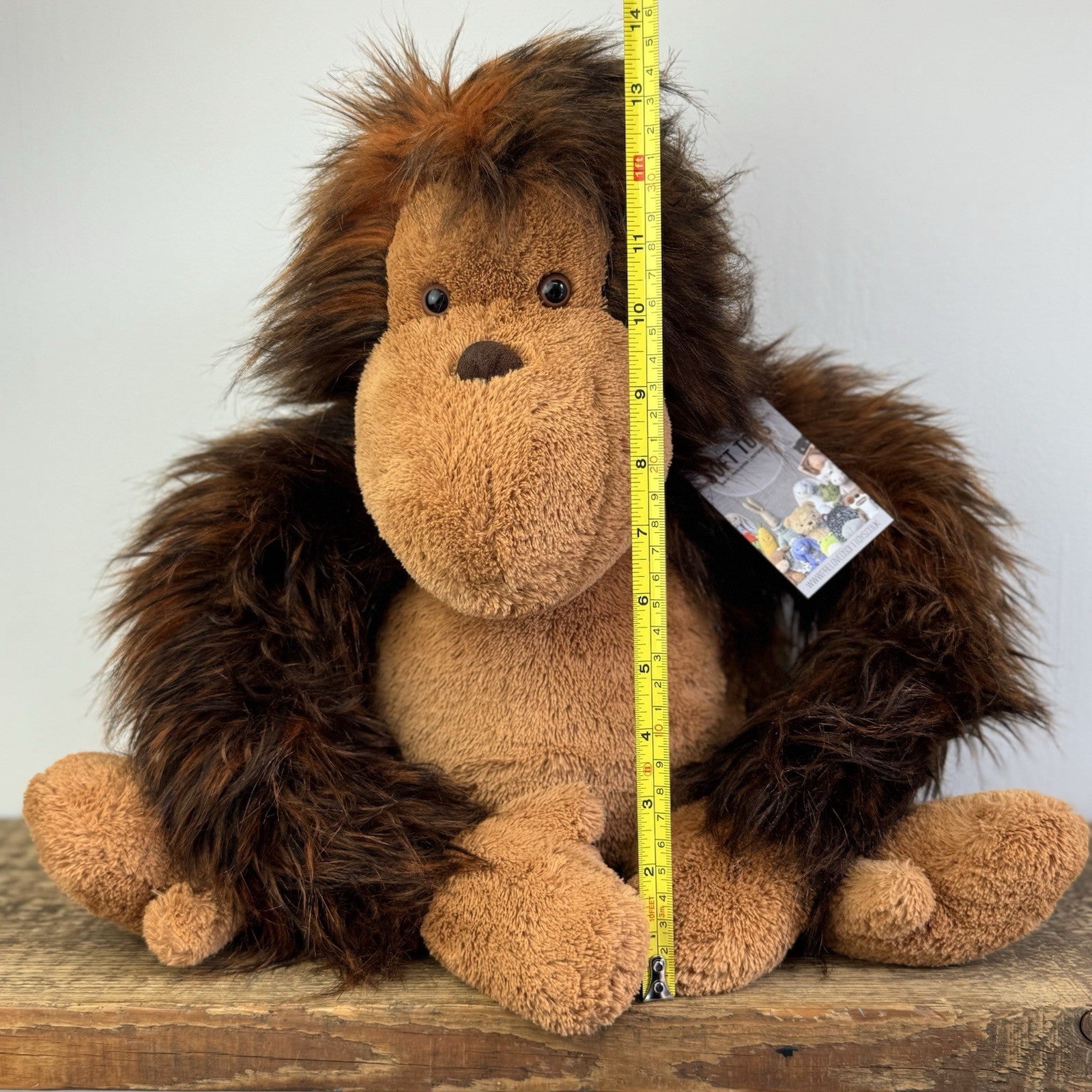 Jellycat Olaf The Orangutan Monkey Soft Plush Toy Very Large Big Retired 22"