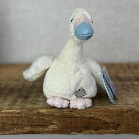 Blue Nose Friends Ripple Swan #92 - Small White/Pink Swan Plush Soft Toy Mini