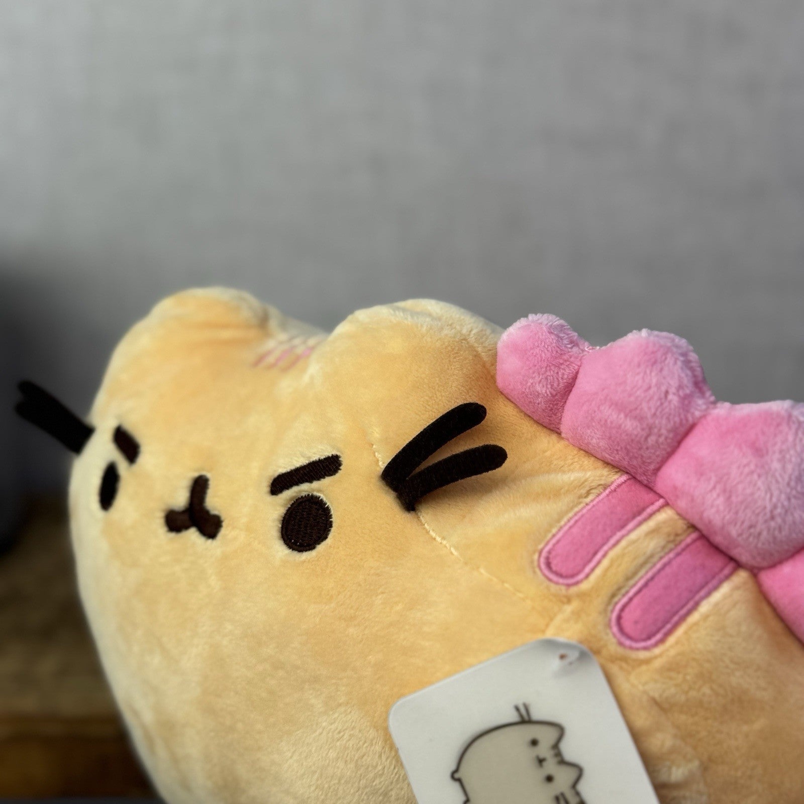 Gund Pusheen Cat - Pusheenosaurus Strawberry Banana Orange/Yellow/Pink 10"