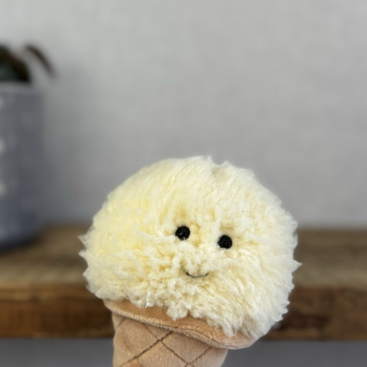 Jellycat Vanilla Ice cream - Jellycat Irresistible Ice Cream With Tagas 8"